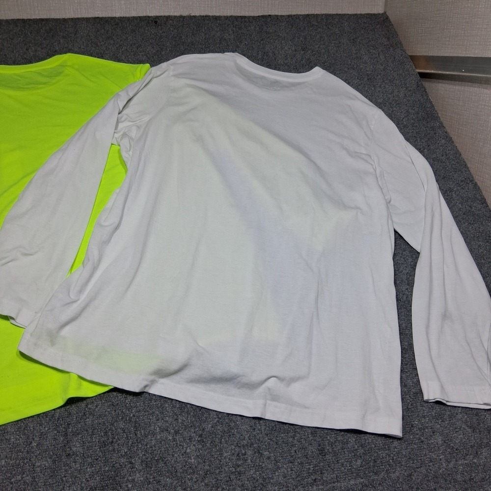Athletic Works Neon Yellow/White Long Sleeve Moisture Wicking DriWorks Size‎ 3XL - Picture 11 of 14